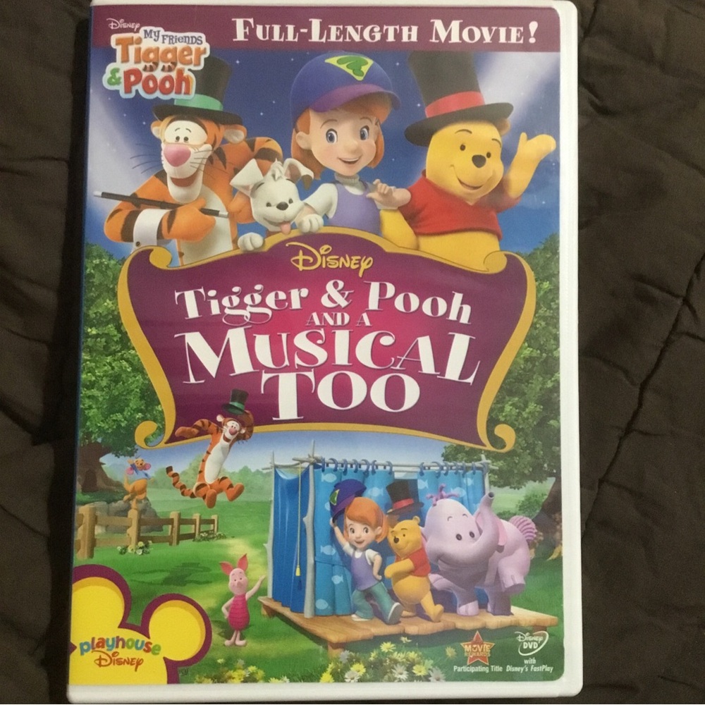 Disney Tigger & Pooh Musical Too DVD - Purple‎ and Yellow